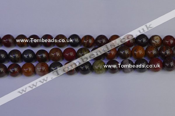 CTE1795 15.5 inches 14mm round red iron tiger beads wholesale