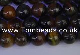 CTE1802 15.5 inches 8mm round blue iron tiger beads wholesale