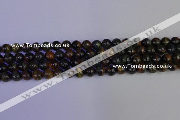 CTE1803 15.5 inches 10mm round blue iron tiger beads wholesale