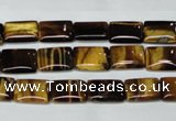 CTE188 15.5 inches 10*14mm rectangle yellow tiger eye gemstone beads