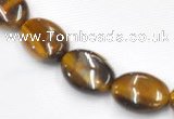 CTE19 15.5 inches 10*14mm oval yellow tiger eye beads Wholesale