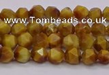 CTE1931 15.5 inches 6mm faceted nuggets golden tiger eye beads