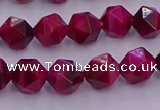 CTE1941 15.5 inches 6mm faceted nuggets red tiger eye beads