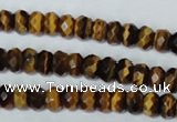 CTE198 15.5 inches 5*8mm faceted rondelle yellow tiger eye gemstone beads