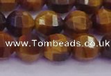 CTE1992 15.5 inches 8mm faceted round yellow tiger eye beads