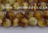 CTE1996 15.5 inches 6mm faceted round golden tiger eye beads