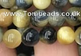 CTE2015 15.5 inches 6mm round golden & blue tiger eye beads wholesale