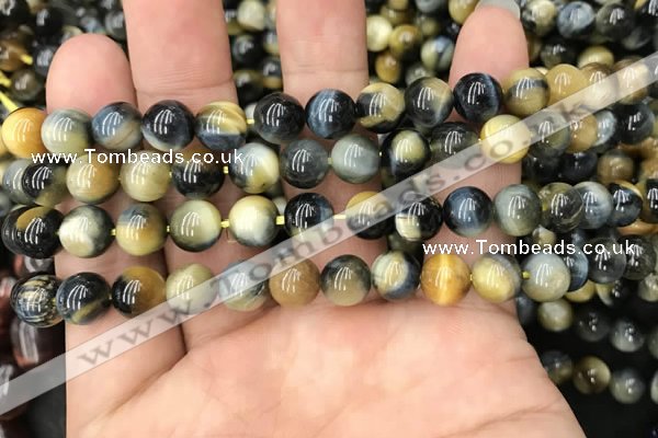 CTE2017 15.5 inches 10mm round golden & blue tiger eye beads wholesale