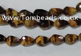 CTE203 15.5 inches 6*8mm faceted teardrop yellow tiger eye beads