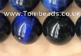 CTE2040 15.5 inches 14mm round blue tiger eye beads wholesale