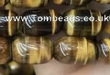 CTE2058 15.5 inches 8*12mm drum yellow tiger eye gemstone beads