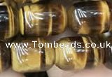 CTE2059 15.5 inches 10*14mm drum yellow tiger eye gemstone beads