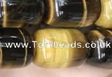 CTE2061 15.5 inches 13*18mm drum yellow tiger eye gemstone beads