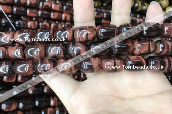 CTE2067 15.5 inches 12*16mm drum red tiger eye gemstone beads