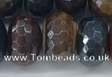 CTE2107 12*18mm faceted rondelle AB-color mixed tiger eye beads