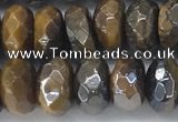 CTE2112 6*10mm faceted rondelle AB-color yellow tiger eye beads