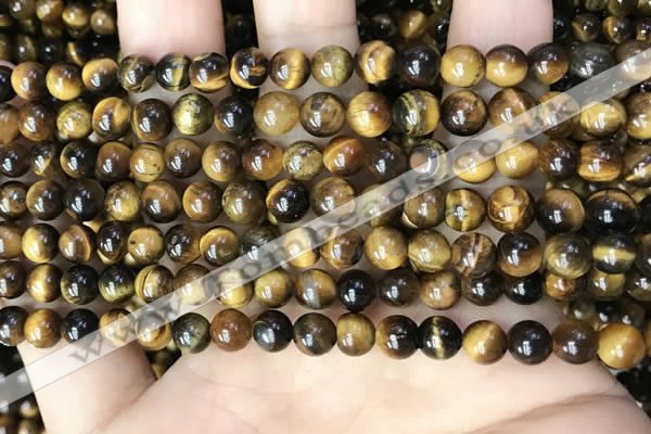 CTE2147 15.5 inches 6mm round yellow tiger eye beads wholesale