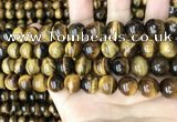 CTE2150 15.5 inches 12mm round yellow tiger eye beads wholesale