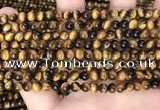 CTE2157 15.5 inches 5mm round yellow tiger eye gemstone beads