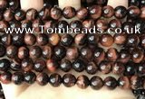 CTE2182 15.5 inches 8mm round red tiger eye gemstone beads