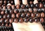 CTE2185 15.5 inches 14mm round red tiger eye gemstone beads