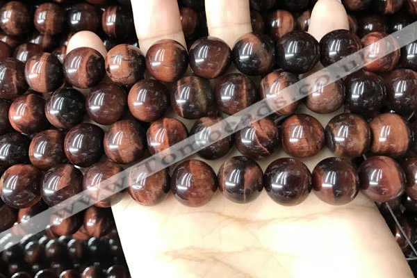 CTE2185 15.5 inches 14mm round red tiger eye gemstone beads