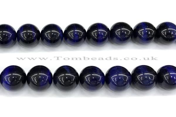 CTE2396 15 inches 12mm round blue tiger eye beads