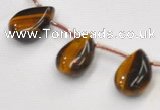 CTE24 teardrop 10*14mm yellow tiger eye beads Wholesale