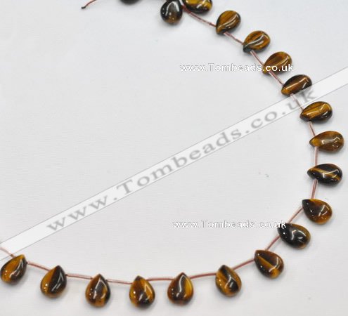 CTE24 teardrop 10*14mm yellow tiger eye beads Wholesale