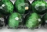 CTE2410 15 inches 10mm faceted round green tiger eye beads