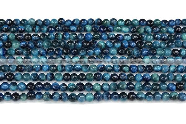 CTE2423 15 inches 4mm round blue tiger eye beads
