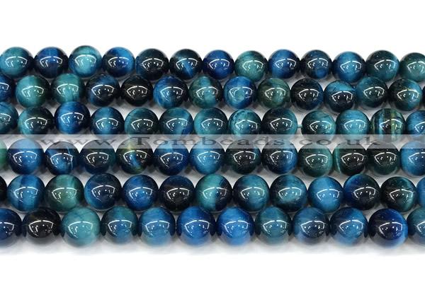 CTE2425 15 inches 8mm round blue tiger eye beads