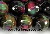 CTE2439 15 inches 10mm faceted round mixed tiger eye beads