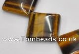 CTE30 15.5 inches 20*20mm diamond yellow tiger eye beads wholesale