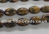 CTE301 15.5 inches 8*12mm oval yellow tiger eye gemstone beads