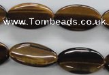 CTE302 15.5 inches 15*25mm oval yellow tiger eye gemstone beads