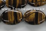 CTE303 15.5 inches 18*25mm oval yellow tiger eye gemstone beads