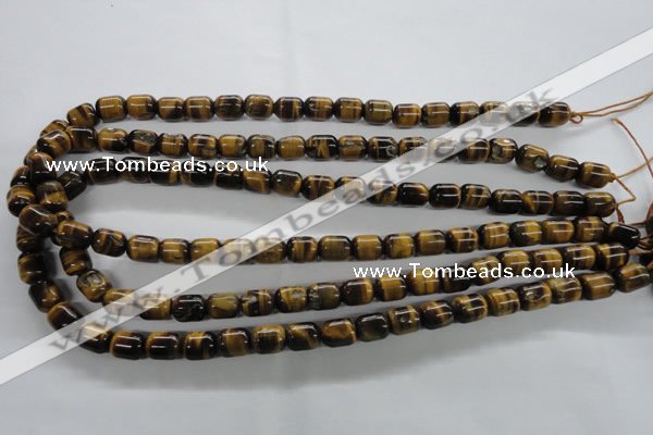 CTE328 15.5 inches 8*10mm drum yellow tiger eye gemstone beads