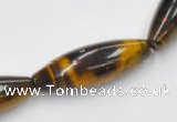 CTE35 15.5 inches 10*30mm rice shape blue tiger eye beads wholesale