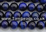 CTE416 15.5 inches 8mm round blue tiger eye beads wholesale