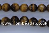 CTE423 15.5 inches 10mm faceted round yellow tiger eye beads