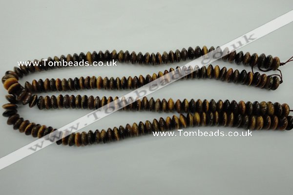 CTE436 15.5 inches 4*10mm rondelle yellow tiger eye beads wholesale