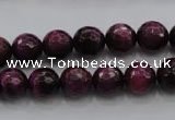 CTE473 15.5 inches 10mm faceted round red tiger eye beads wholesale