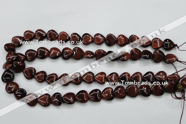 CTE52 15.5 inches 14*14mm heart red tiger eye gemstone beads