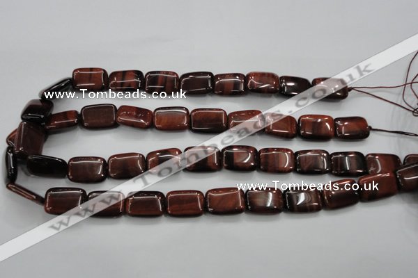 CTE55 15.5 inches 12*16mm rectangle red tiger eye gemstone beads