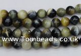 CTE551 15.5 inches 6mm round golden & blue tiger eye beads