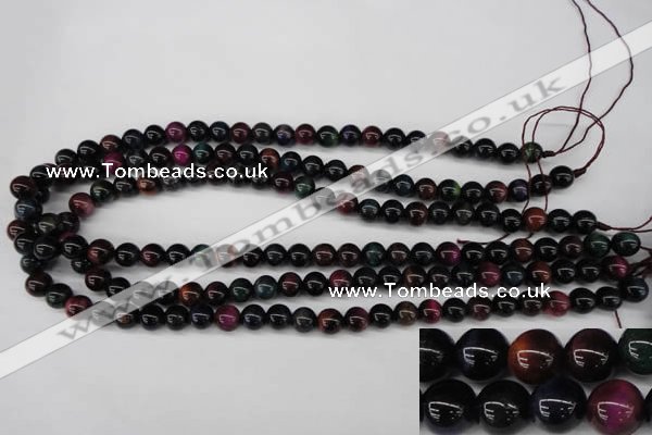 CTE591 15.5 inches 6mm round colorful tiger eye beads wholesale