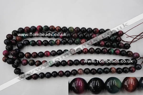 CTE593 15.5 inches 10mm round colorful tiger eye beads wholesale