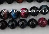 CTE594 15.5 inches 12mm round colorful tiger eye beads wholesale