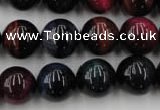 CTE595 15.5 inches 14mm round colorful tiger eye beads wholesale